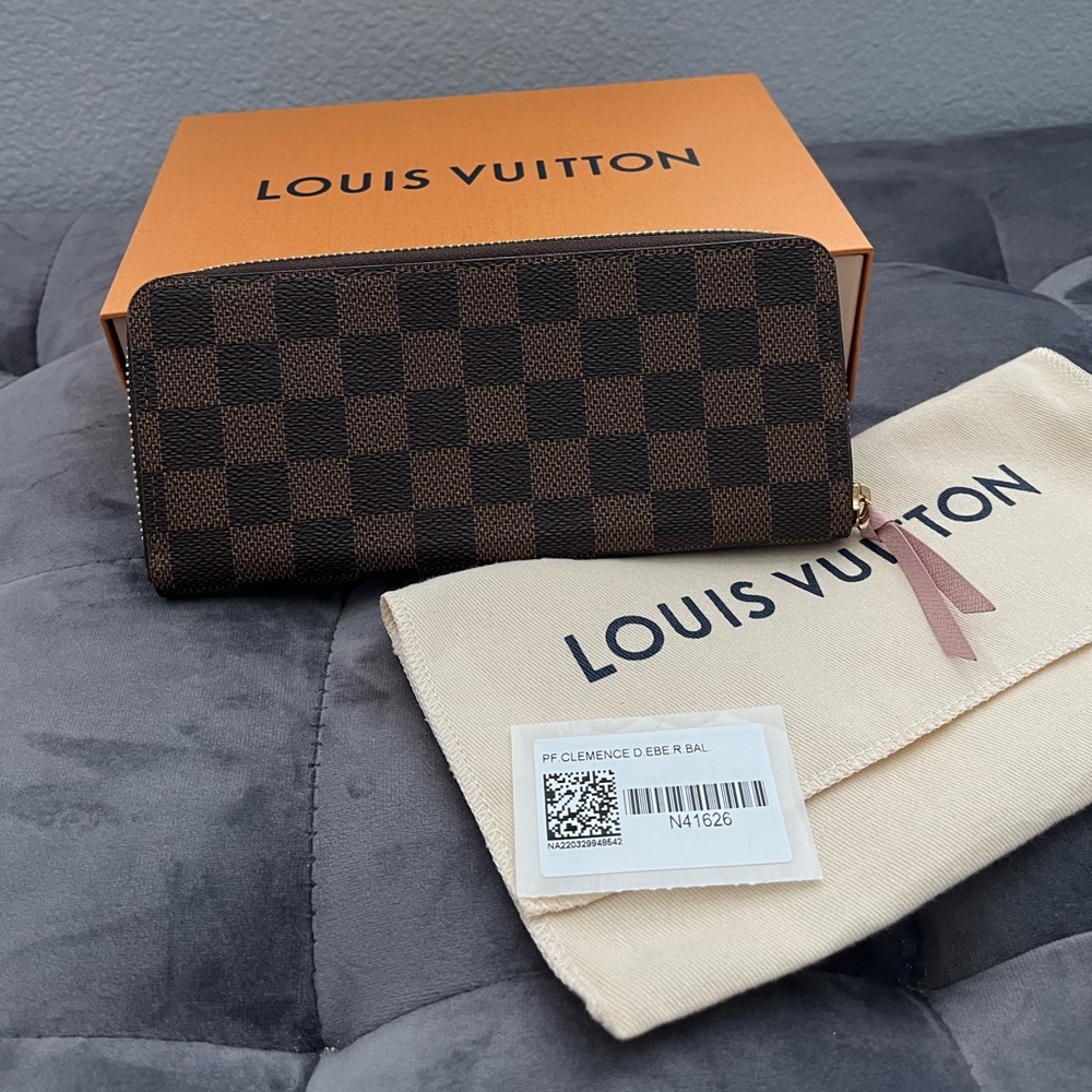 Louis Vuitton Clemence Wallet Damier Ebene and ballerine
